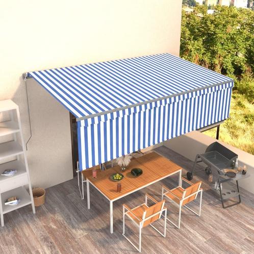 vidaXL Luifel handmatig uittrekbaar met rolgordijn 5x3 m, Tuin en Terras, Zonneschermen, Nieuw, Verzenden