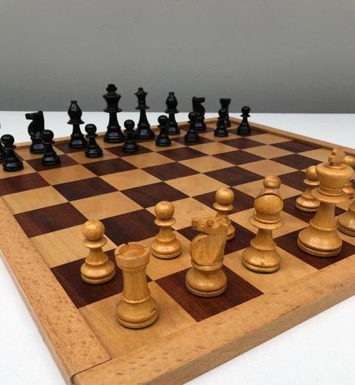 Schaakspel - Staunton - Hout, Antiek en Kunst, Curiosa en Brocante