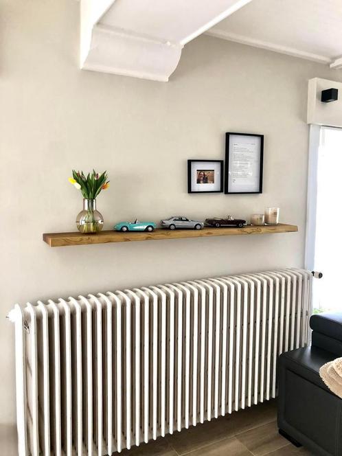 Houten wandplank  - Transparant/mat -  Groot - 4cm dik eiken, Huis en Inrichting, Woonaccessoires | Wandplanken en Boekenplanken