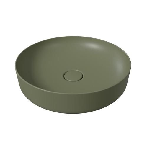 OP=OP Opbouw Waskom Salenzi Form 45cm Mat Legergroen, Doe-het-zelf en Verbouw, Sanitair, Overige typen, Nieuw, Ophalen of Verzenden