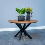 Salontafel Mangohout Tess Rond 70 cm, Huis en Inrichting, Tafels | Salontafels, Verzenden, Rond, Nieuw, Industriële meubels