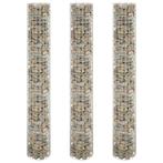 vidaXL Gabion plantenbakken 3 st rond verhoogd Ø30x200 cm, Tuin en Terras, Verzenden, Minder dan 60 cm, Nieuw, Metaal