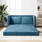 vidaXL Slaapbank vloermodel 2-in-1 122x204x55 cm fluweel, Verzenden, Nieuw, Stof, Minder dan 150 cm