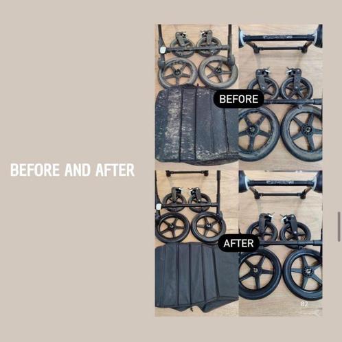 Professionele reiniging / reparatie van je kinderwagen!, Kinderen en Baby's, Kinderwagens en Combinaties, Kinderwagen, Nieuw, Duowagen