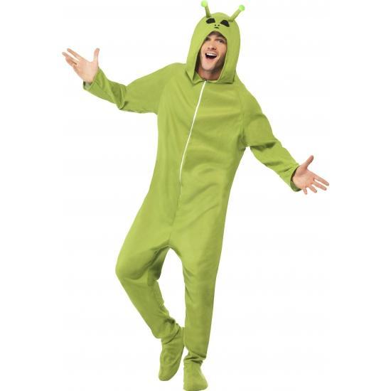 Groene alien onesie - Space kleding, Kleding | Heren, Carnavalskleding en Feestkleding, Verzenden