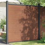 vidaXL Schuttingpaneel 180x186 cm HKC bruin, Tuin en Terras, Schuttingen, Verzenden, Nieuw, Kunststof, 1 tot 2 meter