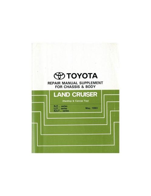 1993 TOYOTA LANDCRUISER CHASSIS & CAROSSERIE, Auto diversen, Handleidingen en Instructieboekjes