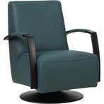 Leren draaifauteuil Mood - Toledo Whale (blauw/grijs) -, Huis en Inrichting, Fauteuils, Nieuw, Ophalen of Verzenden, 50 tot 75 cm