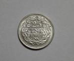 Nederlandse zilveren 25 cent Wilhelmina (diverse jaartallen), Postzegels en Munten, Zilver, Losse munt, Verzenden