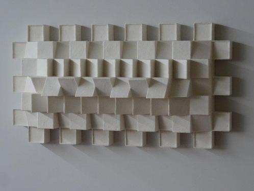Hans Meeuwsen - Reliëf, 2025 - 8 wit minimalistisch, Antiek en Kunst, Kunst | Designobjecten