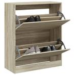 vidaXL Schoenenkast 80x34x96,5 cm bewerkt hout sonoma, Verzenden, Nieuw