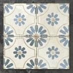 Vloertegel / wandtegel fs blume blue blauw 45x45cm 4 in 1, Doe-het-zelf en Verbouw, Keramiek, Nieuw, Ophalen of Verzenden, 10 m² of meer