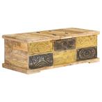 vidaXL Salontafel 100x50x35 cm massief mangohout, Huis en Inrichting, Tafels | Salontafels, 100 tot 150 cm, Verzenden, Nieuw, 50 tot 100 cm