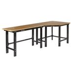 Werkbank hoekopstelling - Hoek werkbank 260 cm lang zwart, Ophalen of Verzenden, Nieuw