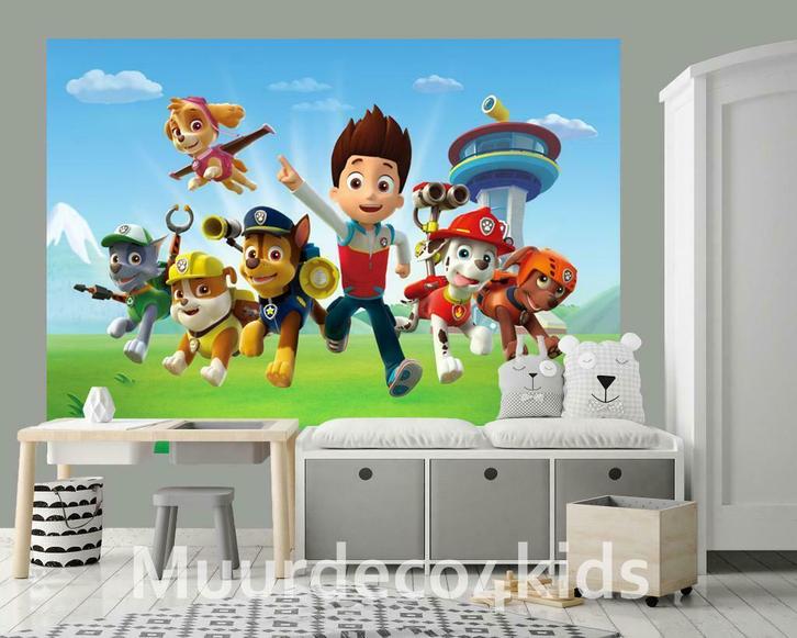 Paw Patrol fotobehang, ook posters in voorraad, Muurdeco4kid, Kinderen en Baby's, Kinderkamer | Inrichting en Decoratie, Wanddecoratie