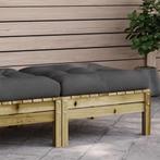 Comfortabele Tuinvoetenbank Grenenhout | Retourdeal | Ide..., Huis en Inrichting, Banken | Voetenbanken en Poefen, Nieuw, Ophalen of Verzenden