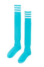 Sokken Blauw Witte Strepen 36-41 Dames Heren Unisex Lichtbla, Ophalen of Verzenden, Nieuw, Carnaval