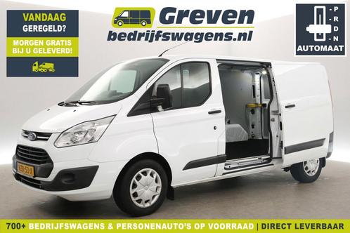 Ford Transit Custom 340 2.0 TDCI L2H1 Trend, Auto's, Bestelauto's, Onderhoudsboekje, Lease, Automaat, Wit, Ford, Financial lease