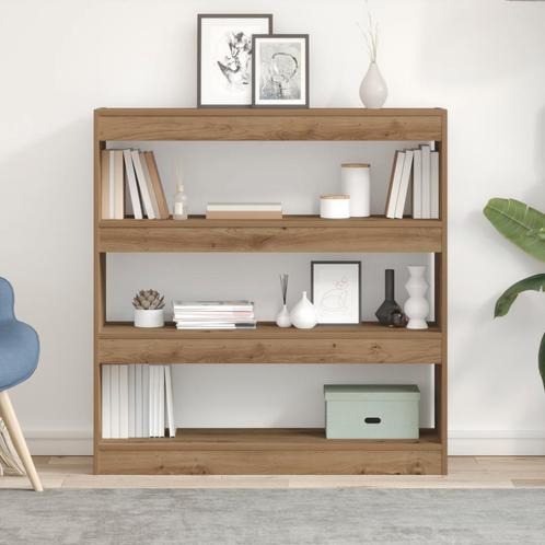 vidaXL Boekenkast/Kamerscherm in Ambachtelijk Eiken -, Huis en Inrichting, Kasten | Boekenkasten, Nieuw, Minder dan 50 cm, Overige houtsoorten