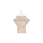 Macrame lampenkap naturel 90 cm, Huis en Inrichting, Beige, Rond, Nieuw, Landelijk