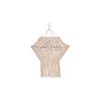 Macrame lampenkap naturel 90 cm, Huis en Inrichting, Lampen | Lampenkappen, Nieuw, Beige, Rond, Landelijk