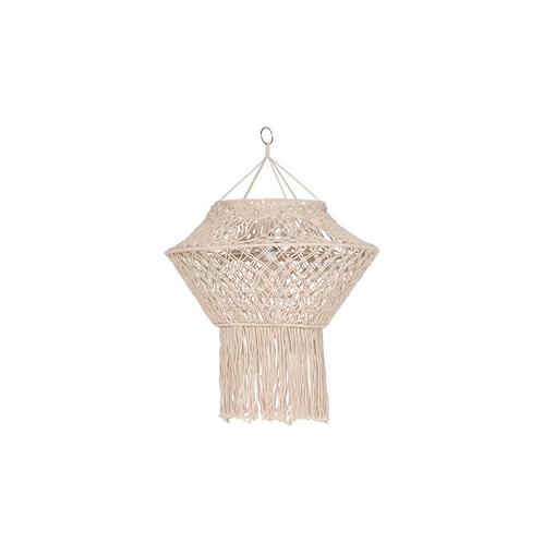 Macrame lampenkap naturel 90 cm, Huis en Inrichting, Lampen | Lampenkappen, 50 cm of meer, Rond, Beige, Nieuw