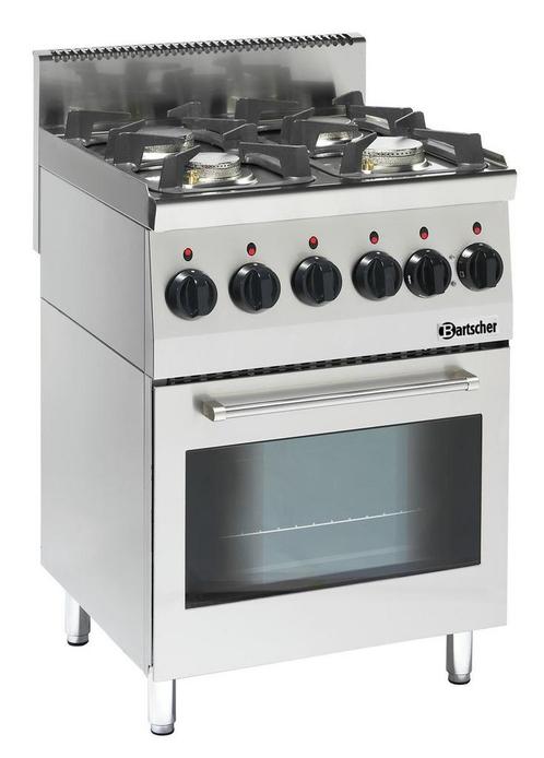 Bartscher Gasfornuis 600, B600, 4-pits, EO | 19 kW | 230V |, Zakelijke goederen, Horeca | Keukenapparatuur, Nieuw in verpakking