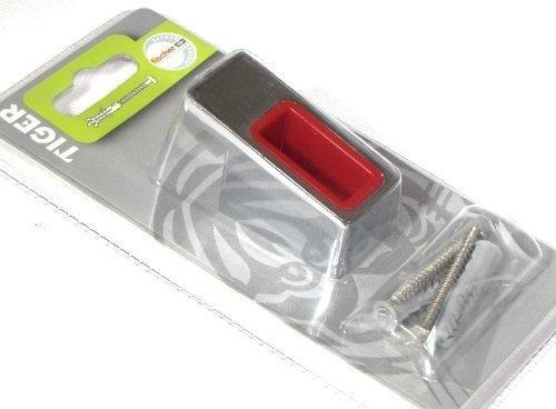 Tiger - Haak Tiger Rectangular RVS Glans Rood, Huis en Inrichting, Badkamer | Badtextiel en Accessoires, Rood, Nieuw, Ophalen of Verzenden