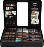 Uni Posca - Complete stiften Set - Metalen koffer Street Art, Verzenden, Nieuw in verpakking