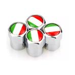 TT-products ventieldoppen aluminium Italiaanse vlag zilver 4, Ophalen of Verzenden, Nieuw