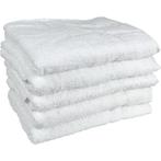 Badhanddoeken wit set van6-113x72cm badstof(katoen) 400gr/m2, Verzenden, Nieuw, Wit, Handdoek