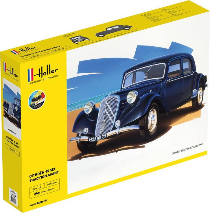 Heller 56799 STARTER KIT Citroen 15 SIX Traction Avant, Hobby en Vrije tijd, Modelbouw | Auto's en Voertuigen, Overige typen, Nieuw