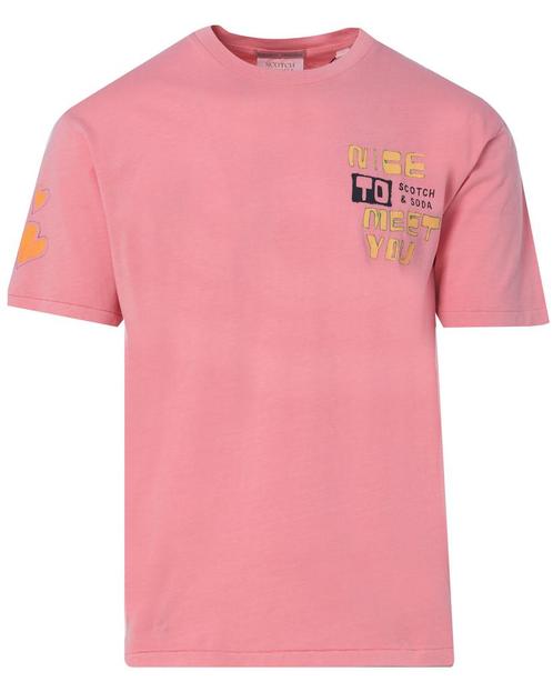 40% Scotch & Soda  T-Shirts  maat M, Kleding | Heren, T-shirts, Roze, Nieuw, Verzenden