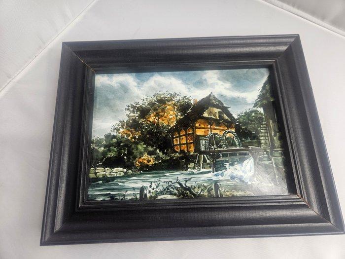 Tegel - De Porceleyne Fles, Delft - 1960-1970 - Proeftegel, Antiek en Kunst, Antiek | Glas en Kristal