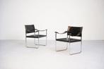 Lounge stoel (2) - Leder, Staal
