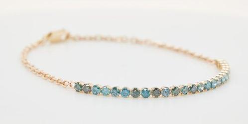 Zonder Minimumprijs - Armband 14 kt. - 1.34ct. tw. Diamant, Sieraden, Tassen en Uiterlijk, Armbanden