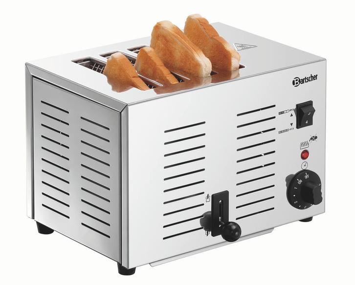 Bartscher Toaster TS40 | 4 Sleuven, Zakelijke goederen, Horeca | Keukenapparatuur, Nieuw in verpakking, Ophalen of Verzenden