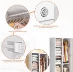 Witte Garderobekast – Draagbare Opbergkast 60 kg, Huis en Inrichting, Kasten | Buffetkasten, Verzenden, Nieuw