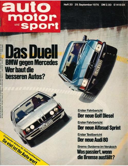 1976 AUTO MOTOR UND SPORT 20 DUITS, Boeken, Auto's | Folders en Tijdschriften