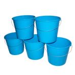 Emmers - Huishoudemmers - 10 liter - Set van 5 stuks - Met, Ophalen of Verzenden, Nieuw
