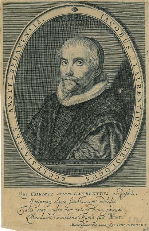 Portrait of Jacobus Laurentius, Antiek en Kunst, Kunst | Etsen en Gravures
