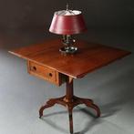 Engelse Victoriaanse pembroke table in mahonie No871130, Antiek en Kunst, Antiek | Meubels | Tafels, Ophalen of Verzenden