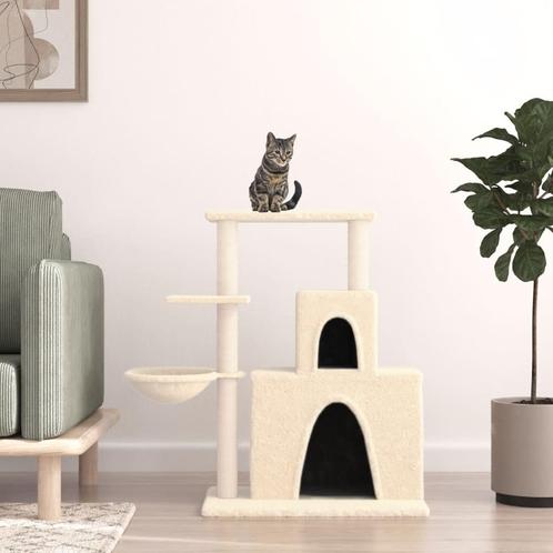 vidaXL Kattenmeubel met sisal krabpalen 83 cm crèmekleurig, Dieren en Toebehoren, Katten-accessoires, Nieuw, Verzenden