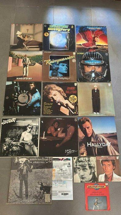 Johnny Hallyday - Collection of 13 x albums + 3 x 7 singles, Cd's en Dvd's, Vinyl Singles