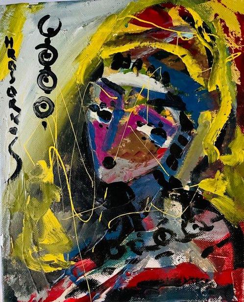 Hrasarkos (1975) - Portrait, Antiek en Kunst, Kunst | Schilderijen | Klassiek