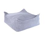 Zitzak van zachte corduroy stof Ottoman – kleur Blueberry., Ophalen of Verzenden, Nieuw