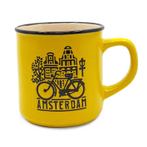 Campmug - Mok Geel Amsterdam - keramiek incl. kadoverpakking, Ophalen of Verzenden, Nieuw