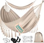 Kesser® Hangmat - Belastbaar tot 300kg - 320x150cm - Beige, Verzenden, Nieuw