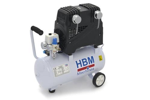HBM Professionele Low Noise Compressor - 1.5 PK - 30 Liter, Doe-het-zelf en Verbouw, Compressors, Verzenden