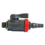 Kogelkraan PVC, DN 6 - 1/4, met slangtule, Nieuw